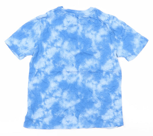 Gap Boys Blue 100% Cotton Pullover T-Shirt Size S Crew Neck Pullover - Tie Dye