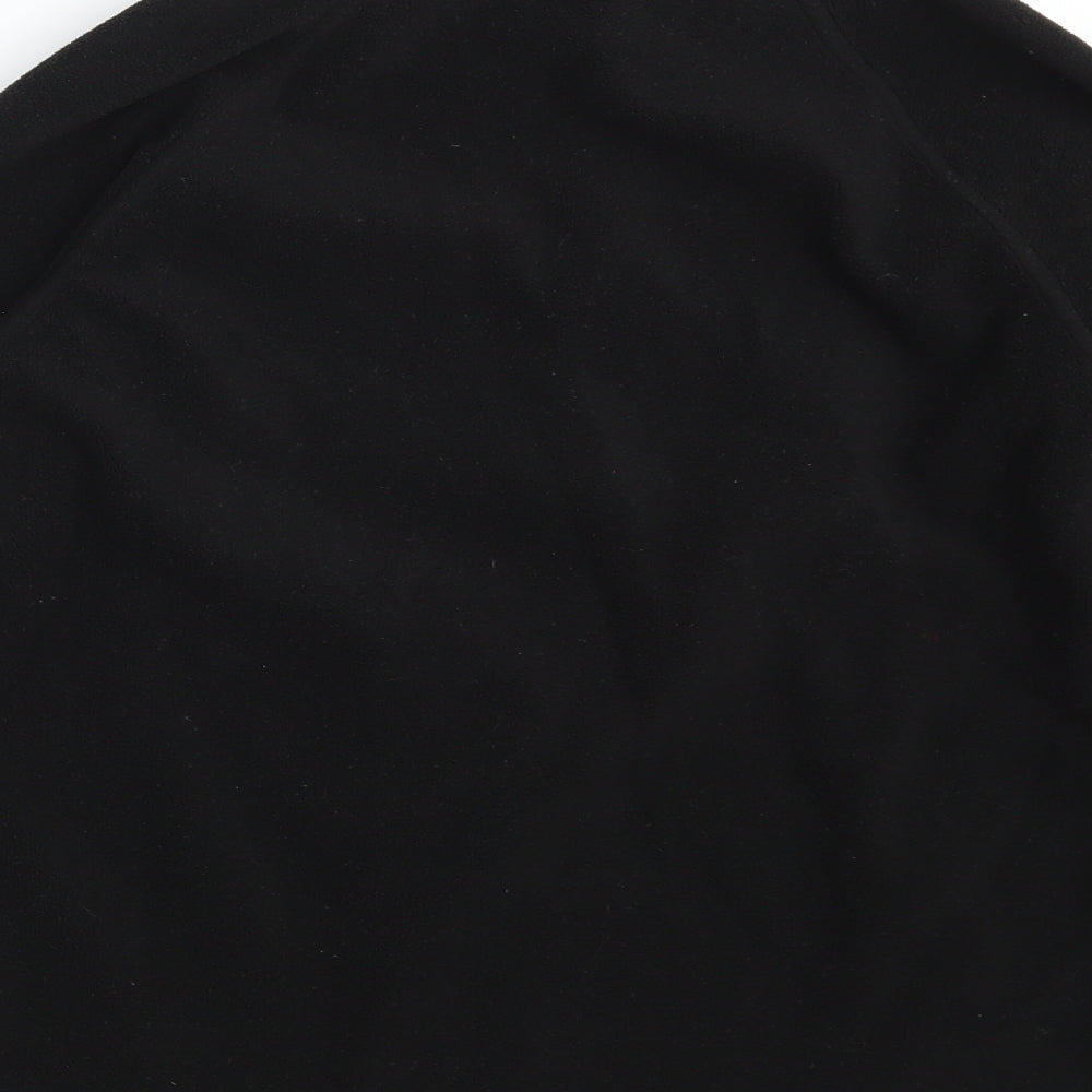 Mountain Life Womens Black 100% Polyester Pullover Sweatshirt Size 8 Zip