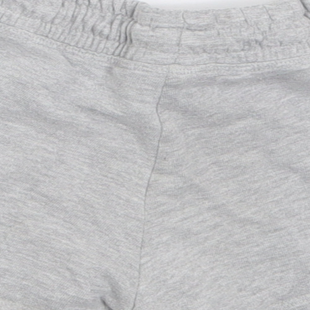 NEXT Boys Grey Cotton Bermuda Shorts Size 7 Years Regular Tie