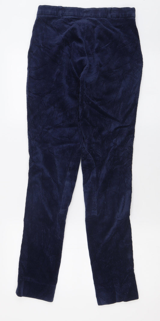 Rhodia Womens Blue Polyamide Capri Trousers Size 28 L31 in Regular Hook & Eye