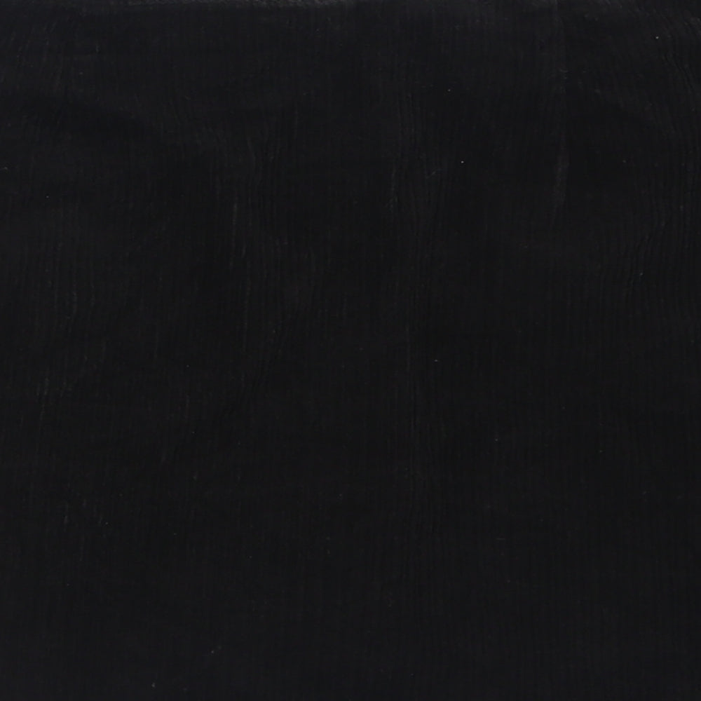side party Womens Black Cotton A-Line Skirt Size M Zip