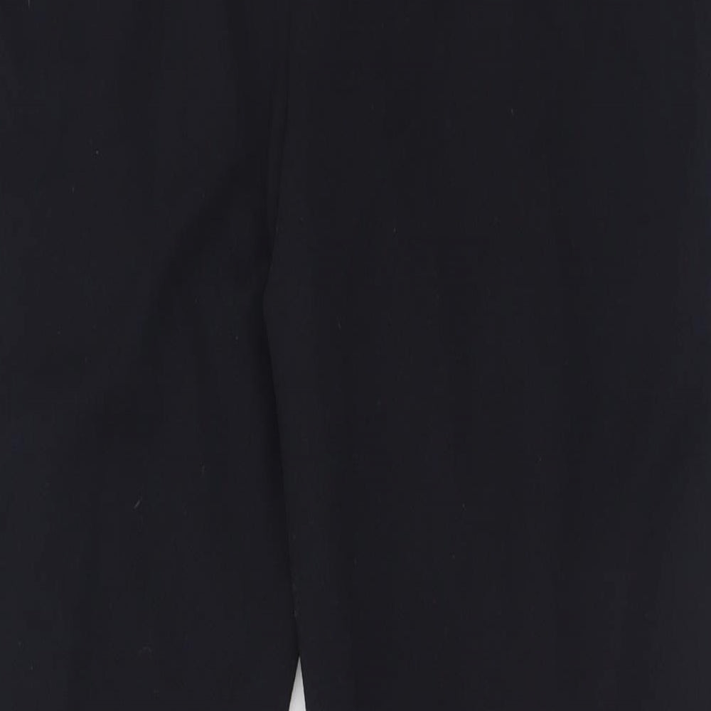 key note Womens Black Polyester Trousers Size 28 in L29 in Regular