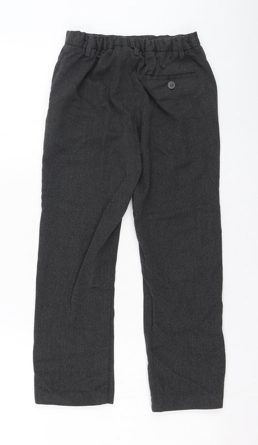 NEXT Boys Grey Polyester Dress Pants Trousers Size 9 Months Regular Pullover - School