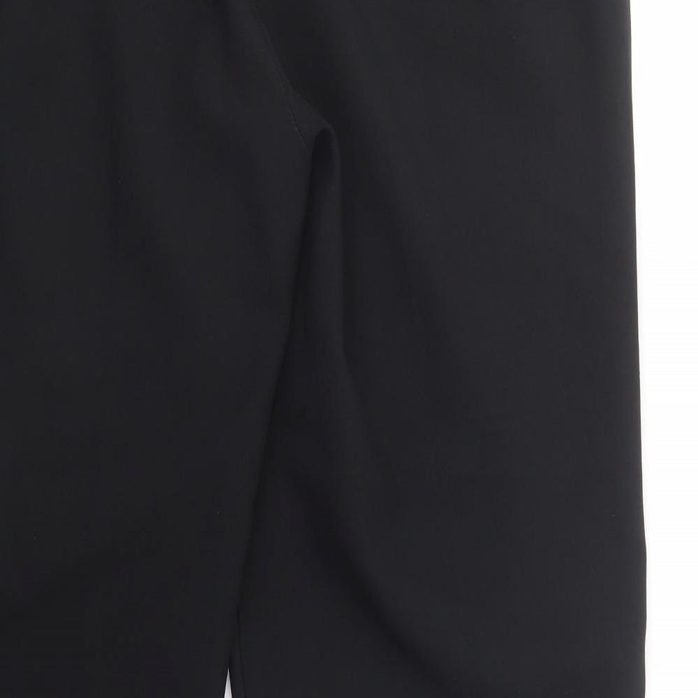 Peacocks Womens Black Polyester Dress Pants Trousers Size 16 L29 in Regular Button
