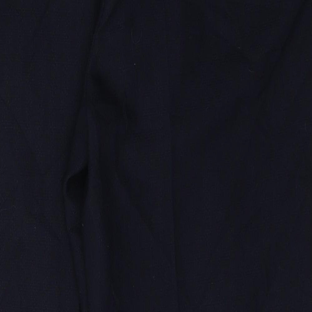 Marks and Spencer Womens Blue Polyester Trousers Size 18 L28 in Regular