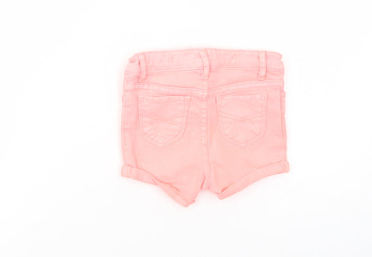 Gap Baby Pink Cotton Cropped Jeans Size 12-18 Months Button