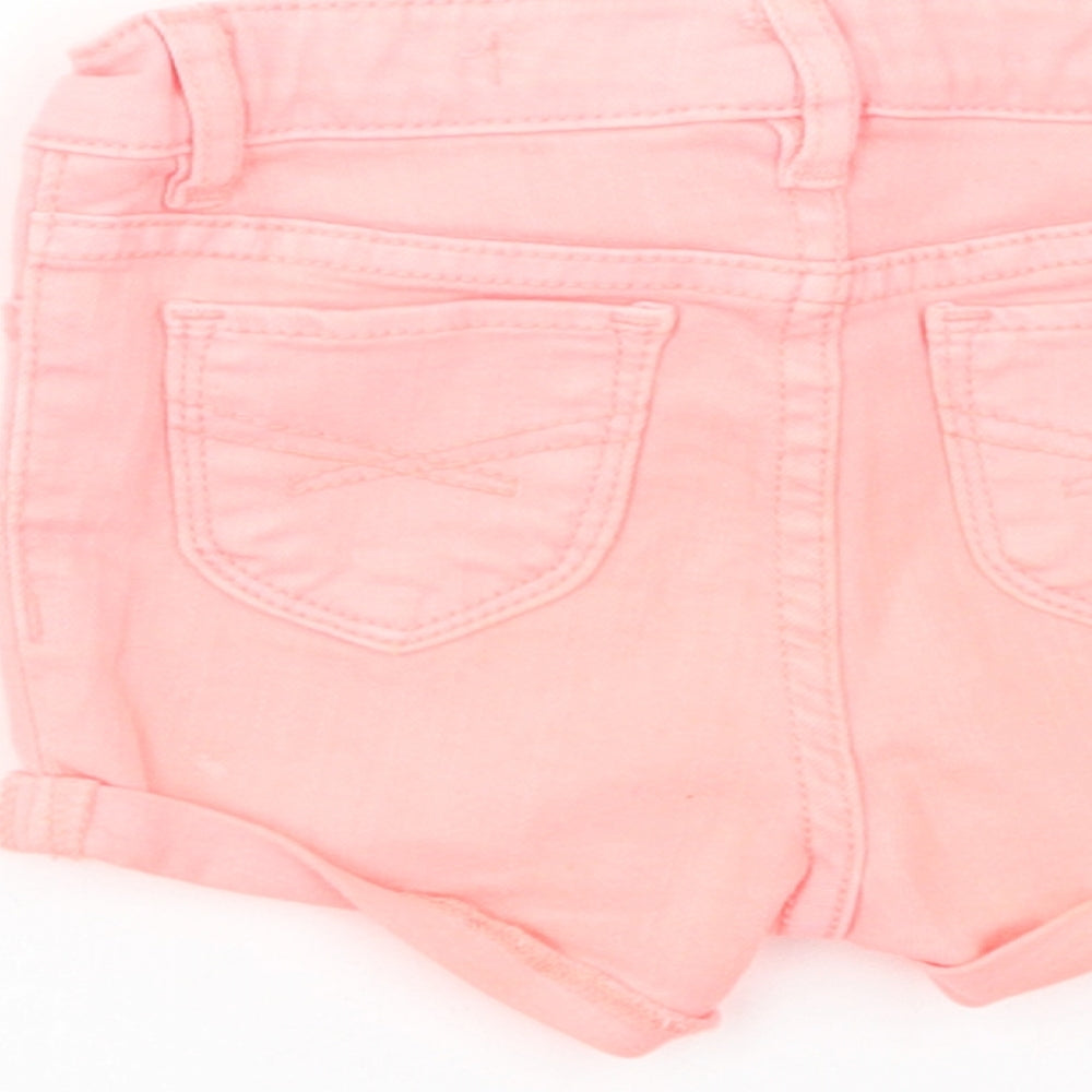 Gap Baby Pink Cotton Cropped Jeans Size 12-18 Months Button