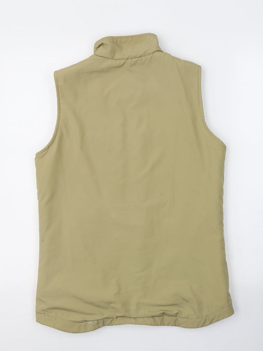BHS Womens Beige Gilet Jacket Size 8 Zip