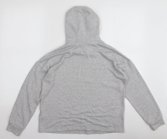 Marks and Spencer Girls Grey Viscose Pullover Hoodie Size 11-12 Years Pullover
