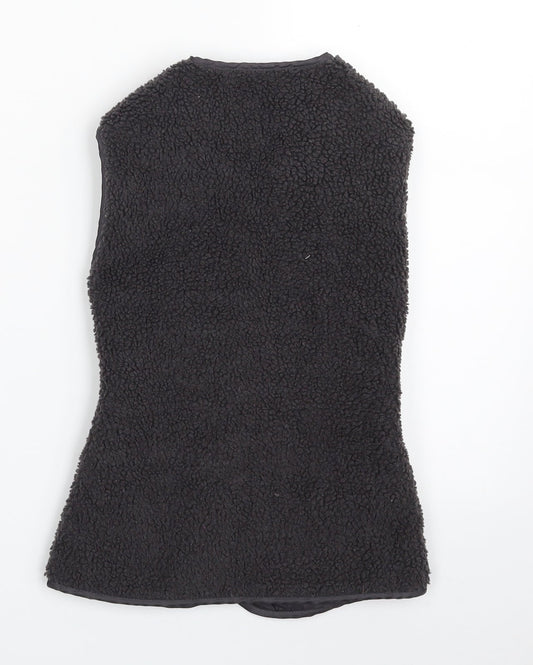 Vertbaudet Girls Grey Gilet Jacket Size 7-8 Years Zip