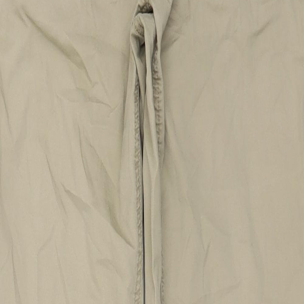 Tog Twenty four Womens Beige Cotton Trousers Size 8 L30 in Regular Zip