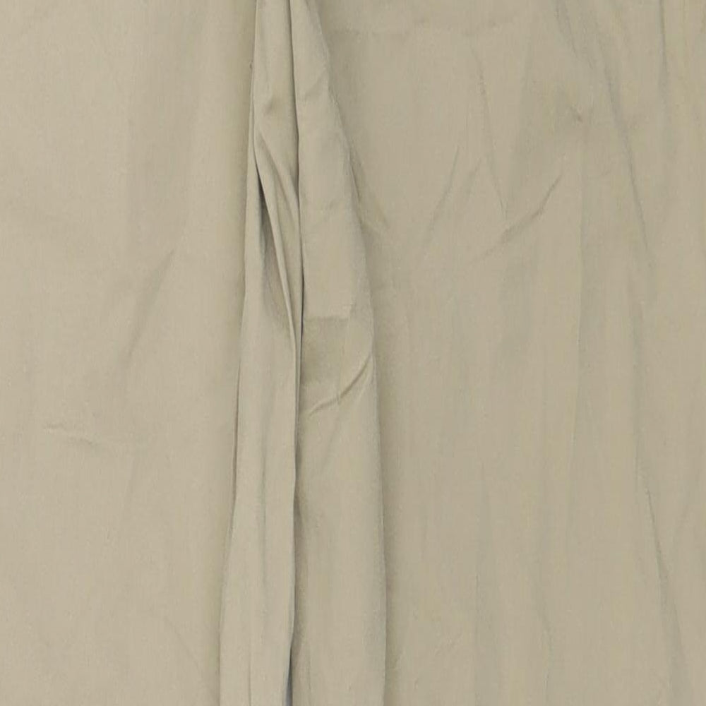 Tog Twenty four Womens Beige Cotton Trousers Size 8 L30 in Regular Zip