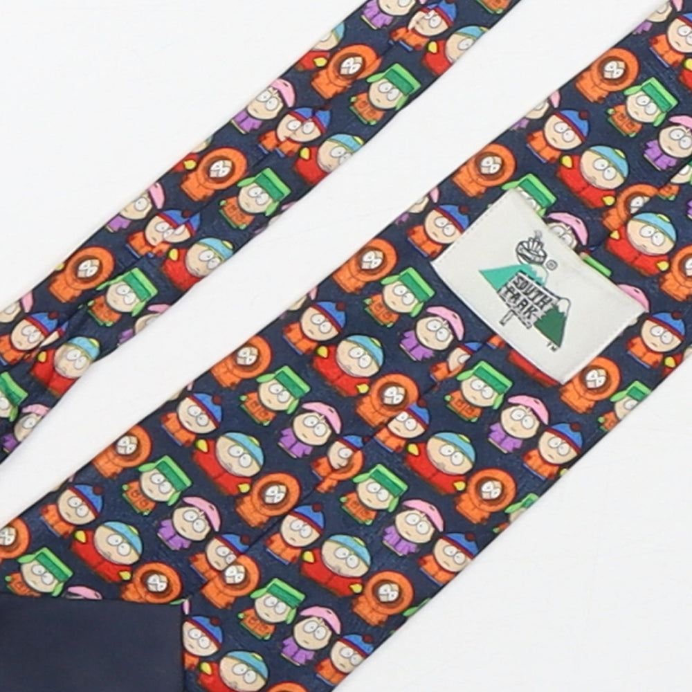 Comedy Central Mens Multicoloured Geometric Polyester Pointed Tie One Size - South Park