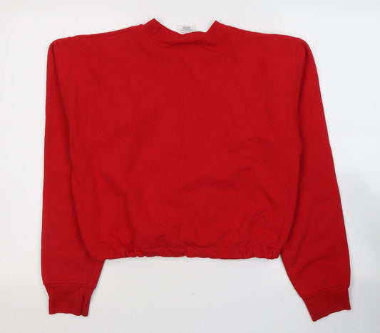 Port and company Womens Red Cotton Pullover Sweatshirt Size S Pullover