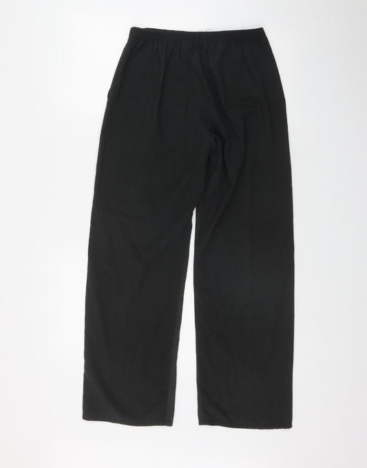 Casual Wear Womens Grey Polyester Trousers Size 10 L28 in Regular