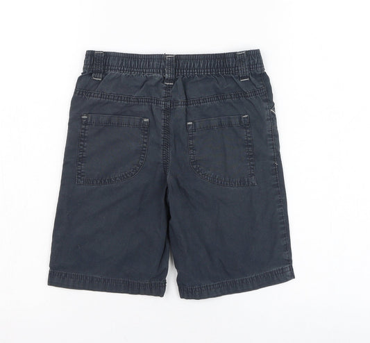 Rebel Boys Blue Cotton Bermuda Shorts Size 4-5 Years Regular