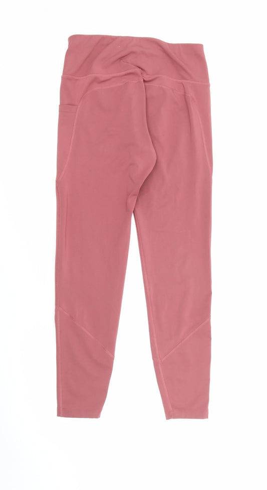 Very Womens Pink Polyester Pedal Pusher Leggings Size M L25 in