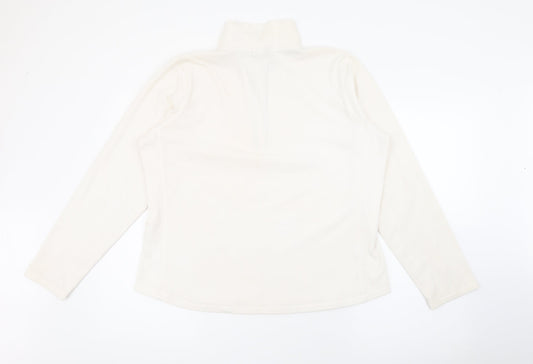 Gap Womens White High Neck Polyester Pullover Jumper Size XL