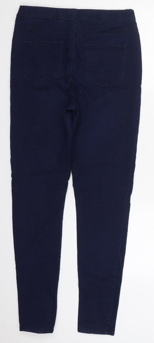Papaya Womens Blue Cotton Jegging Jeans Size 10 L27 in Regular