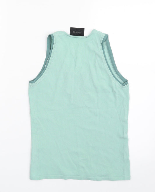 Principles Womens Green Viscose Vest Sweatshirt Size 10 Pullover
