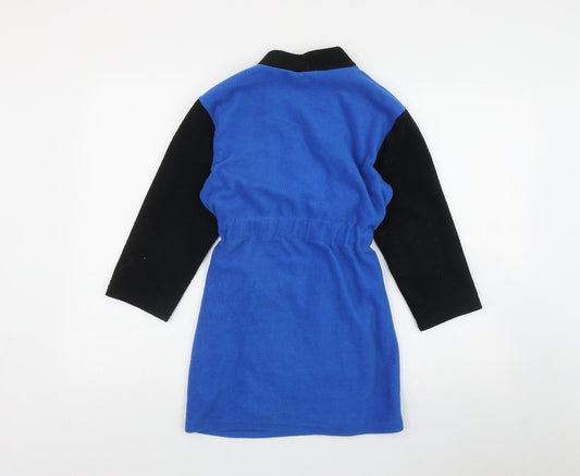 Cartoon Network Boys Blue Solid Polyester Robe Size 7-8 Years Tie - Ben10
