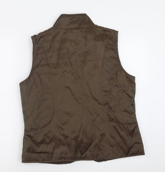 Lakeland Womens Brown   Gilet Jacket Size 10  Zip