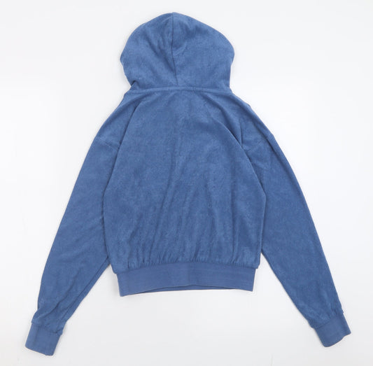 Michelle Keegan Womens Blue Polyester Pullover Hoodie Size XS Pullover