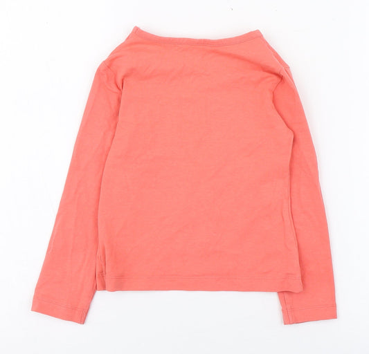 St Bernard Girls Pink Cotton Basic T-Shirt Size 3 Years Round Neck Pullover