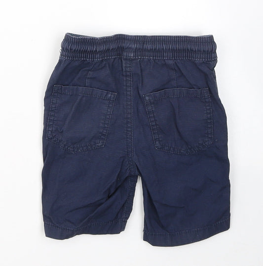 Blue Zoo Boys Blue Cotton Cargo Jeans Size 12-18 Months Pullover