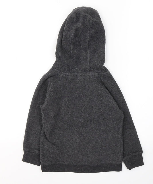 Gap Boys Grey Polyester Pullover Hoodie Size 4 Years Pullover