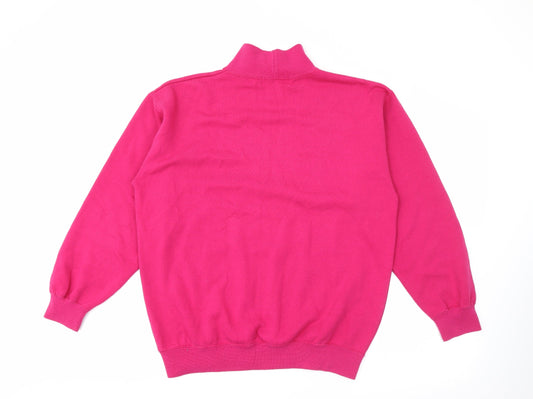Hunt Club Womens Pink Polyester Pullover Sweatshirt Size S
