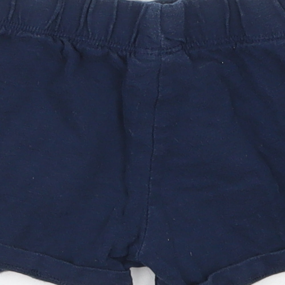 Fred & Flo Baby Blue Cotton Sweatpants Trousers Size 12-18 Months Drawstring - Sweat Shorts