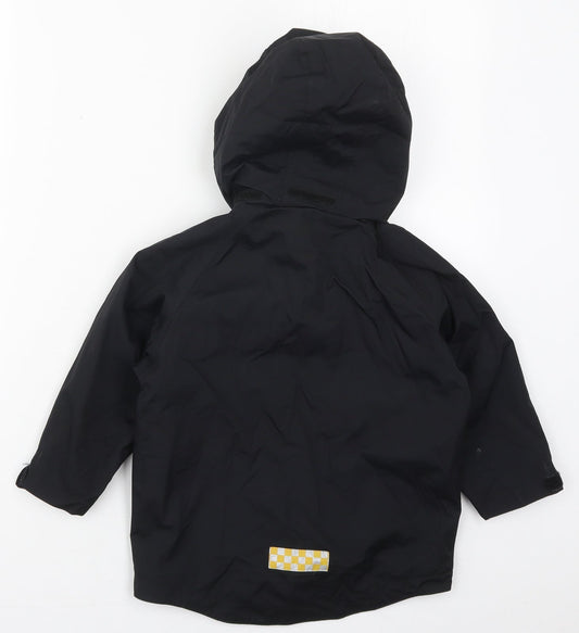 Reliant Attitude Boys Black Basic Coat Coat Size 3-4 Years Zip