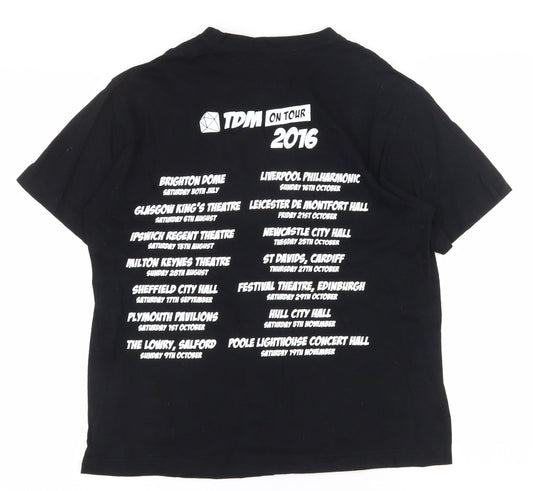 Regent Boys Black 100% Cotton Pullover T-Shirt Size 12 Years Crew Neck Magnetic