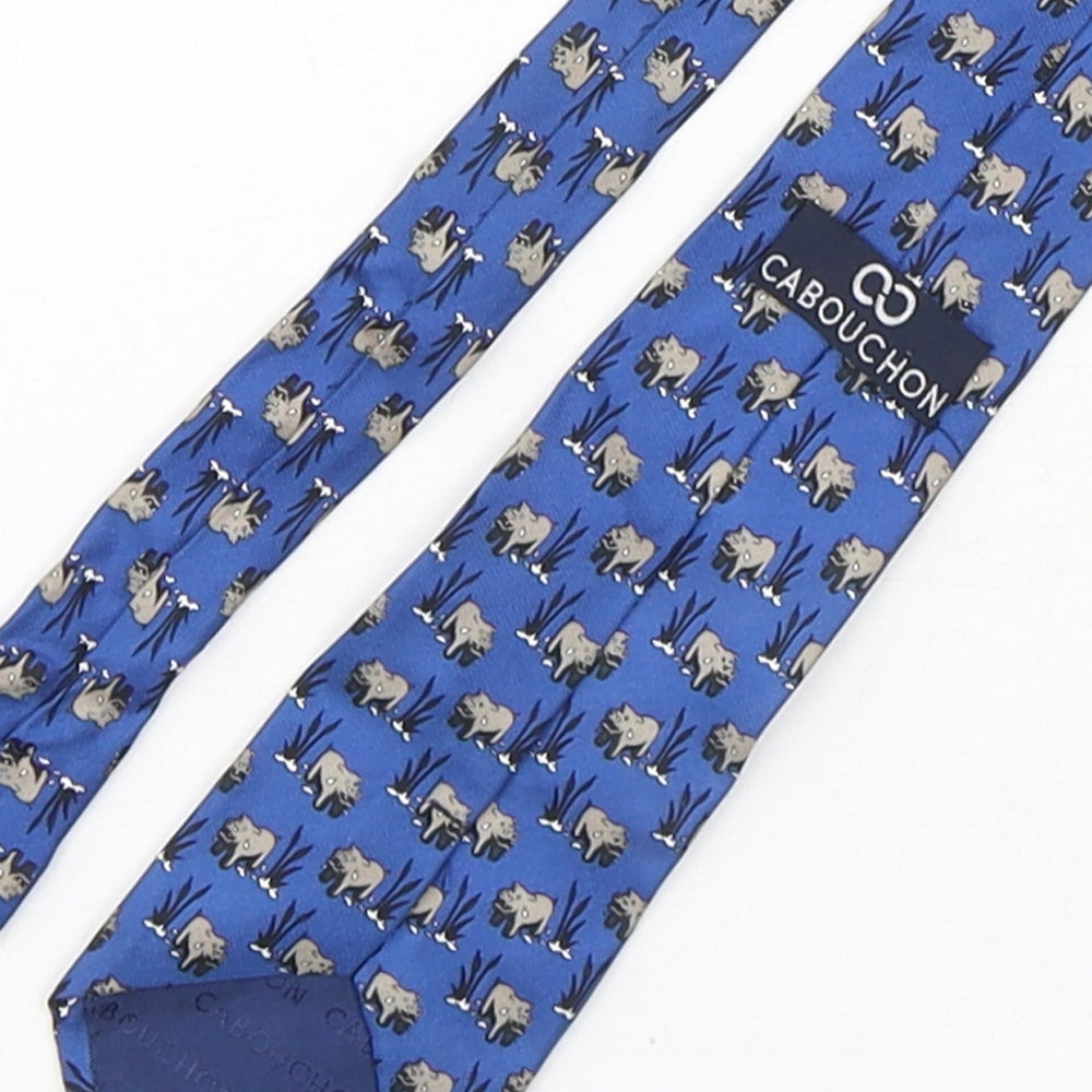 Cabouchon Mens Multicoloured Geometric Silk Pointed Tie One Size - Hippo