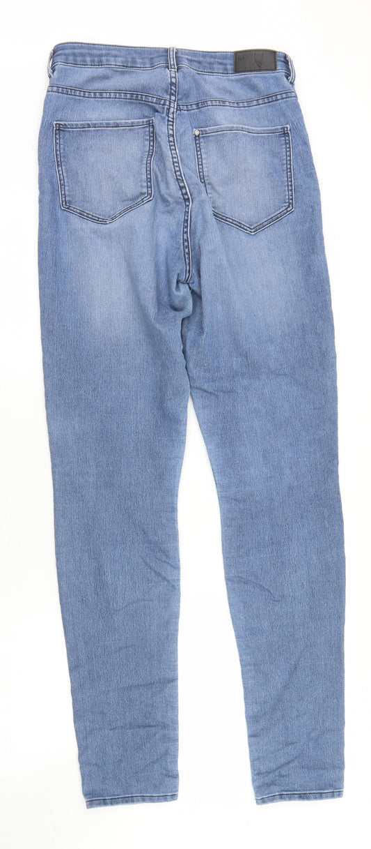 &Denim Womens Blue Cotton Skinny Jeans Size 30 in L32 in Regular Button