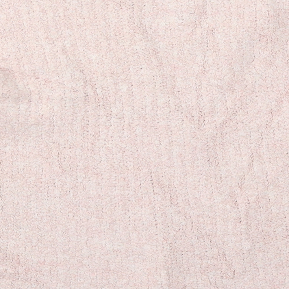 Marks and Spencer Womens Pink Crew Neck Acrylic Pullover Jumper Size L
