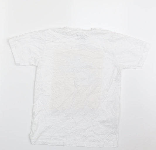 Primark Boys White 100% Cotton Pullover T-Shirt Size 10-11 Years Crew Neck Pullover - San Francisco Vibes