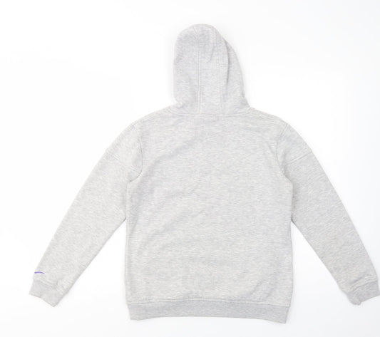 LA Gear Girls Grey Cotton Pullover Hoodie Size 13 Years Pullover