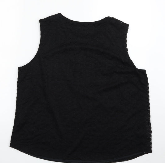 Matalan Womens Black Polyamide Pullover Sweatshirt Size 18 Pullover - Layered