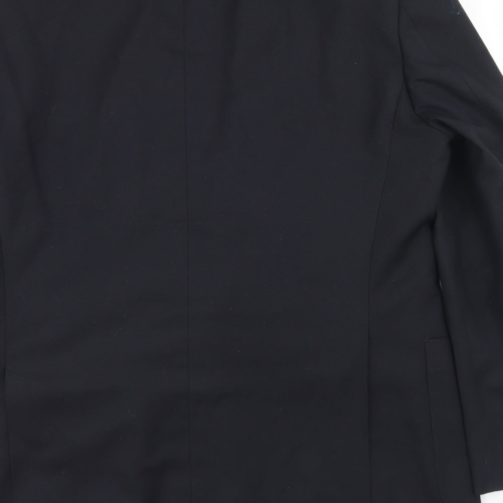 Marks and Spencer Mens Blue Polyester Jacket Blazer Size 40