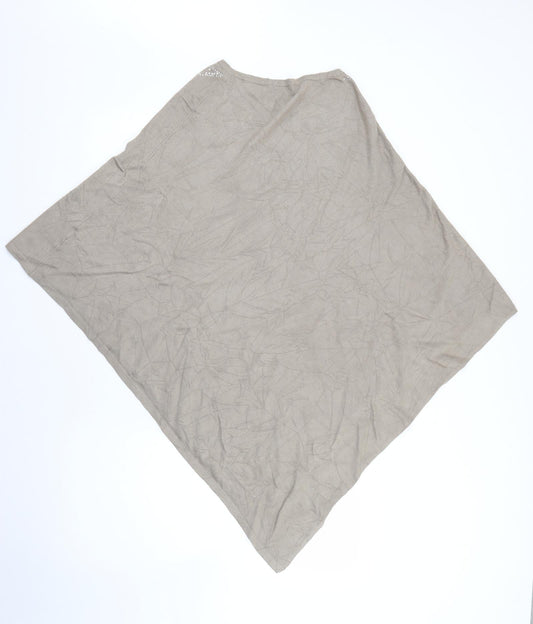 Frank Ushen Womens Grey Jacket Poncho One Size