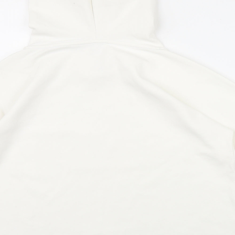 Jack Wills Sports Womens White Cotton Pullover Hoodie Size 6