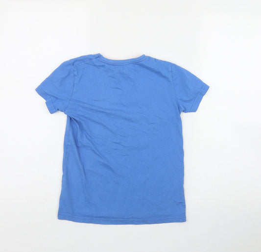 Dunnes Stores Boys Black Cotton Basic T-Shirt Size 9 Years Round Neck