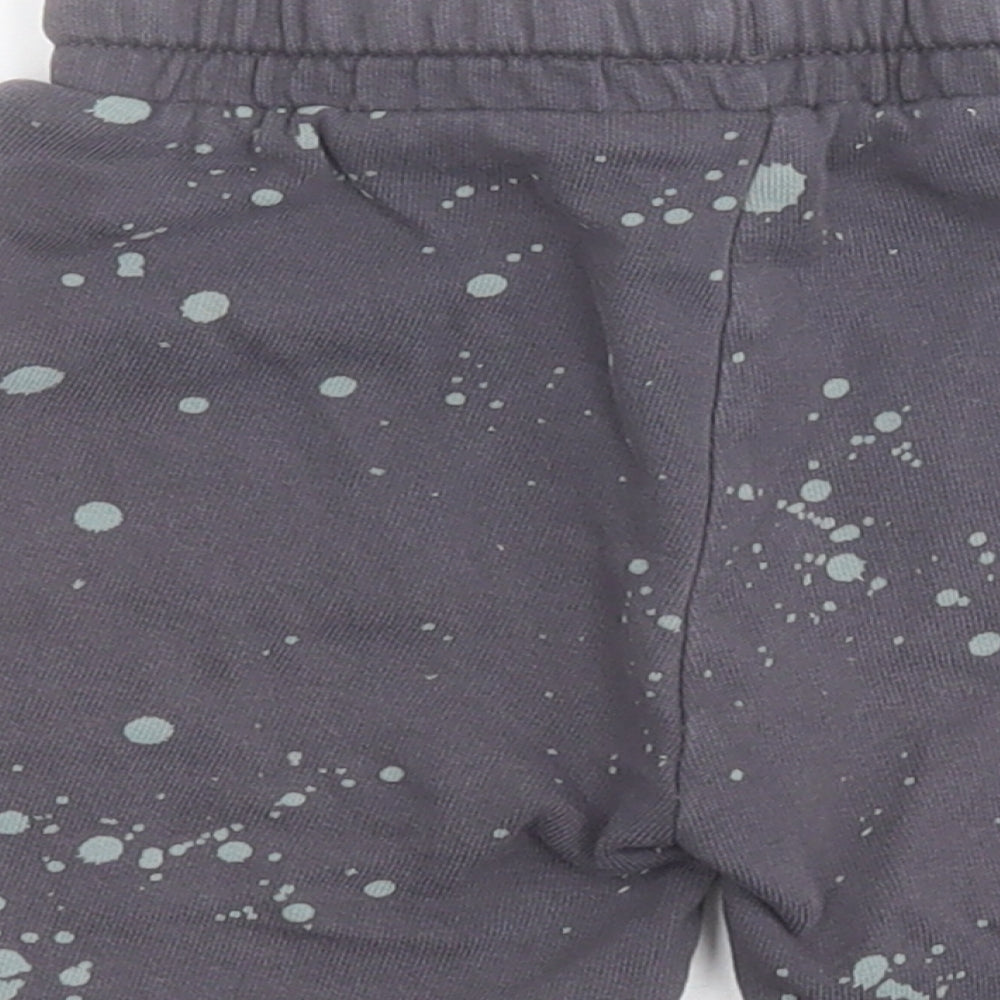 Mothercare Baby Grey 100% Cotton Jogger Trousers Size 12-18 Months Drawstring