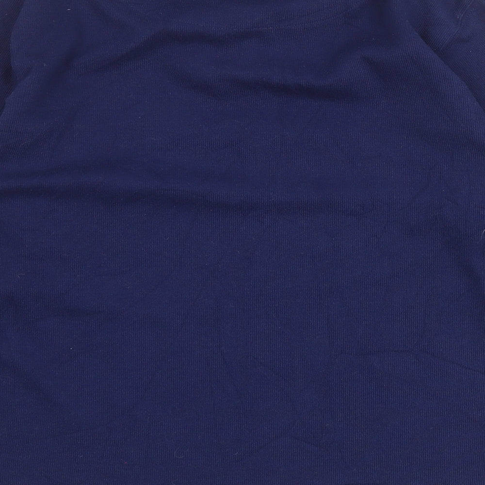 Bonmarche Womens Blue Polyester Pullover Sweatshirt Size S Zip