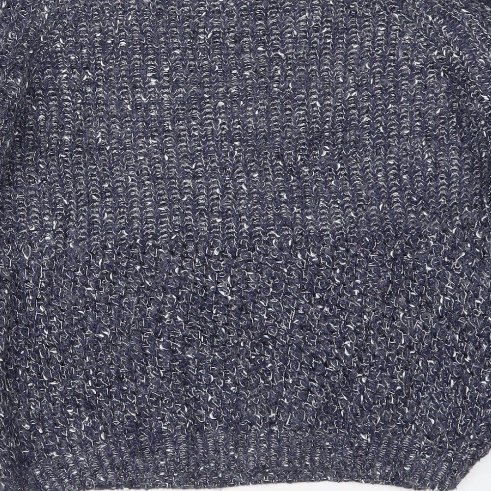 Izabel London Womens Blue Crew Neck Acrylic Pullover Jumper Size 10