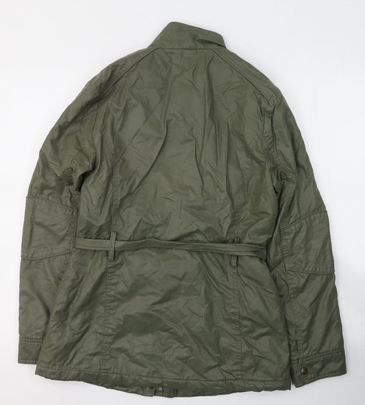 Marks and Spencer Womens Green Jacket Coat Size 8 Zip