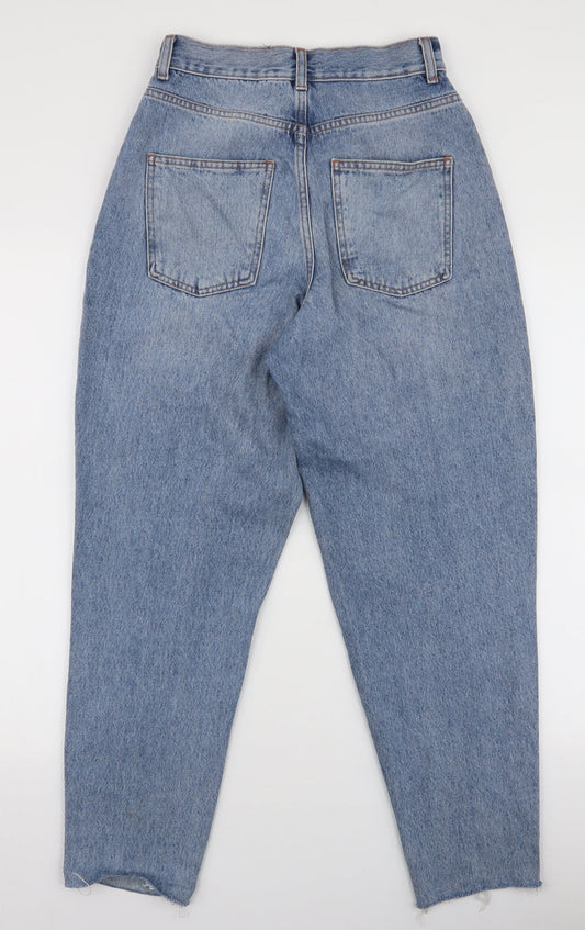 ASOS Womens Blue Polyester Mom Jeans Size 26 in L32 in Slim Zip