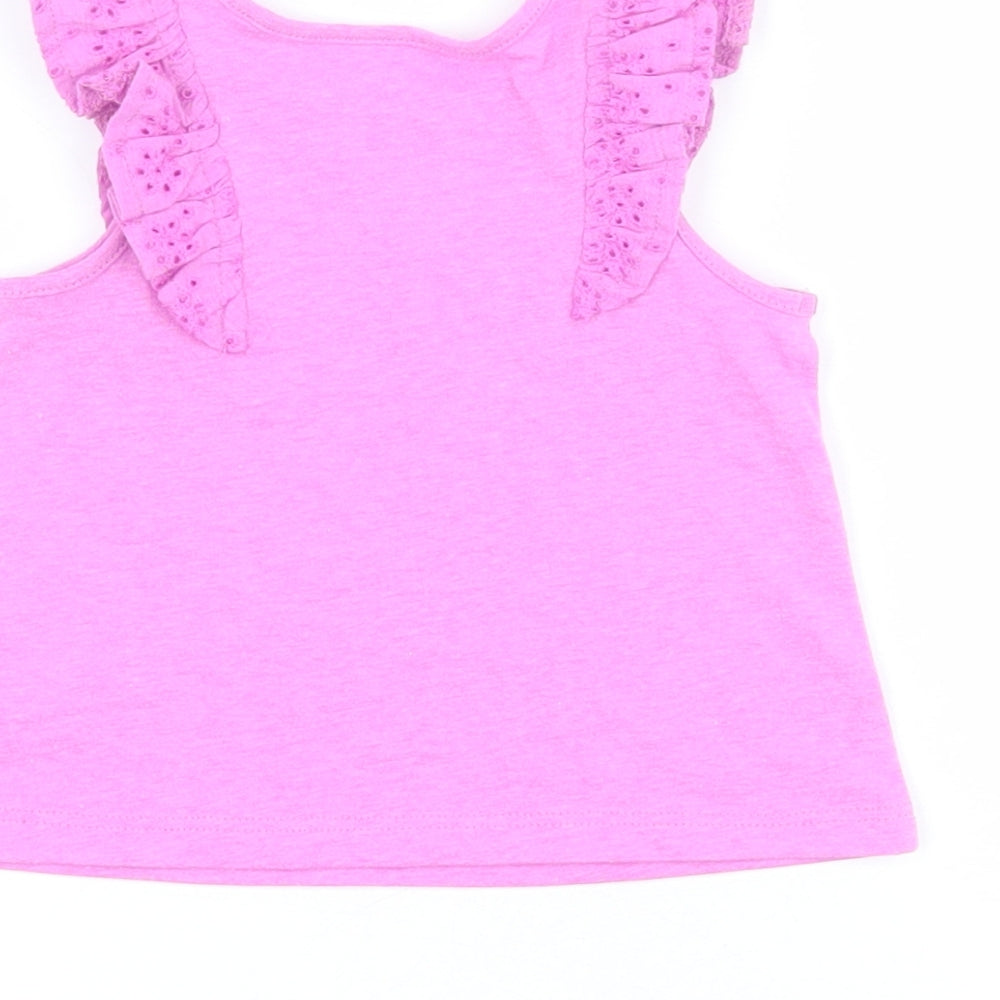 NEXT Baby Purple Polyester Jersey Tank Size 3-6 Months Round Neck Pullover